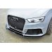 Накладка сплиттер на передний бампер на Audi RS3 8VA Sportback